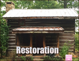 Historic Log Cabin Restoration  Lincolnton, North Carolina